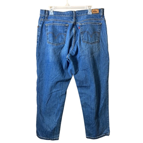 Vintage Levi's Relaxed Tapered‎ 550 Jeans Medium Wash Size 16 Short Casual - Picture 3 of 11